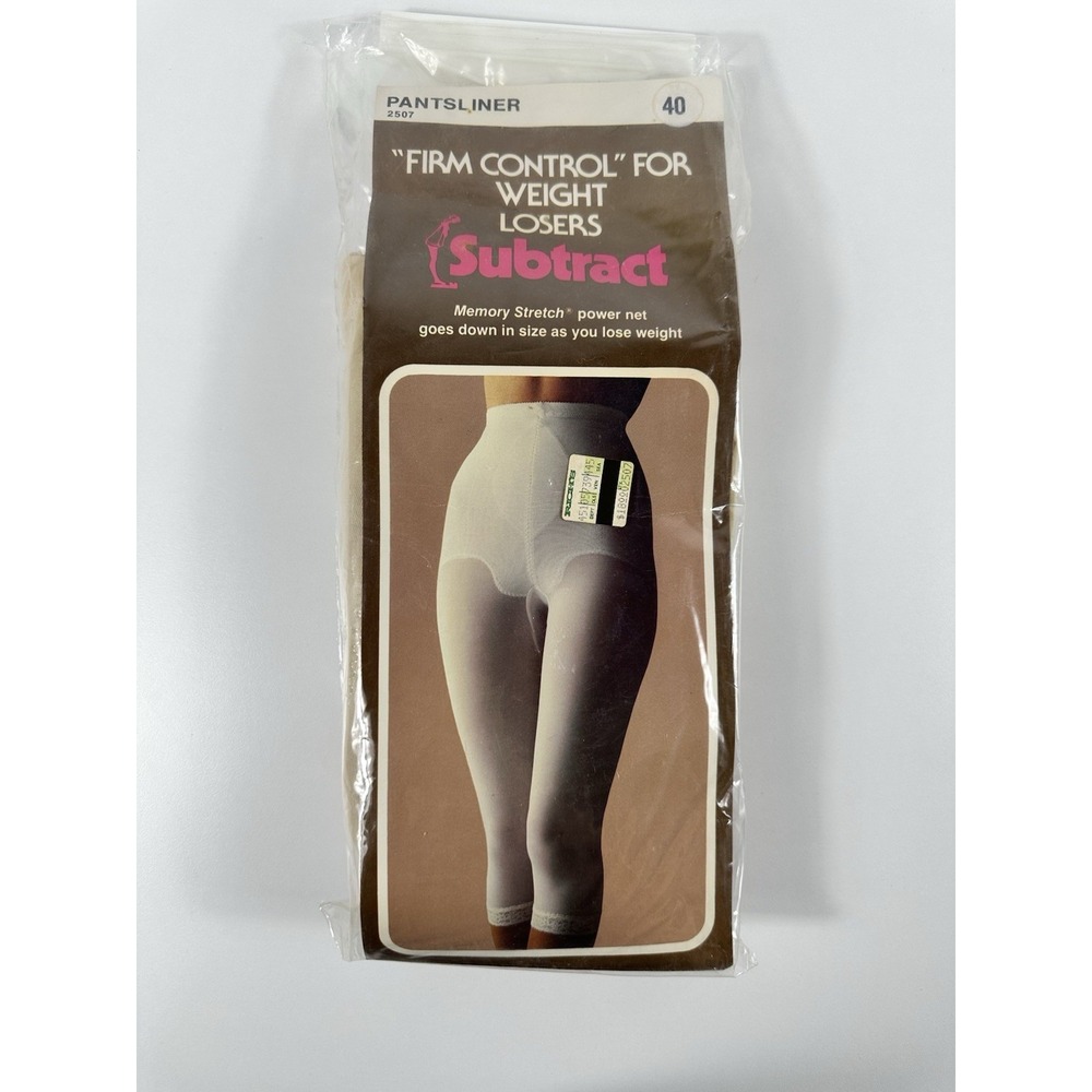Vintage 1978 Subtract Firm Control Pantsliner #2507 Size 40 Memory Stretch
